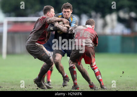 Dagenham RFC vs Old Cooperians RFC - Essex Rugby League - 26/02/11 Stock Photo