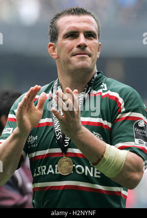Shane Jennings of Leicester - Gloucester Rugby vs Leicester Tigers - Guinness Premiership Final at Twickenham Stadium - 12/05/07 Stock Photo