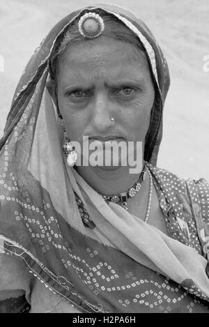 woman in india brian mcguire Stock Photo