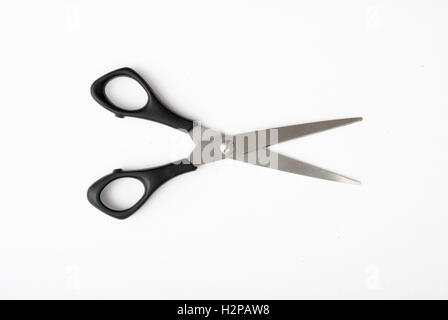 Cut Cardboard with Scissors Isolated on White Background Stock Photo -  Image of background, white: 174531214