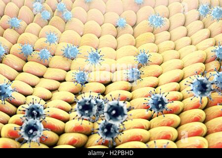 Human immunodeficiency viruses (HIV) infecting human embryo Stock Photo ...
