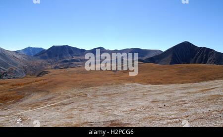 The high country above treeline in Chaffee County, Colorado near Mount Antero in the Sawatch Range Stock Photo