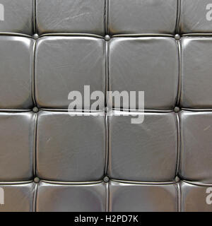 brown sofa leather as background or texture Stock Photo