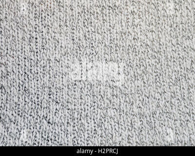 Grey cotton knitted fabric background Stock Photo