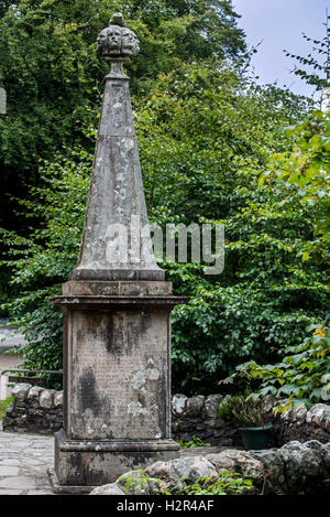 Well of the Seven Heads, monument along the shore of Loch Oich near Invergarry, Scotland, UK Stock Photo