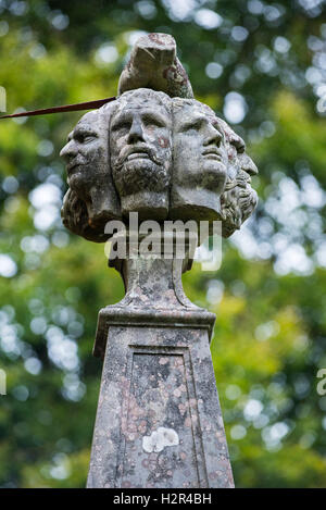 Well of the Seven Heads, monument along the shore of Loch Oich near Invergarry, Scotland, UK Stock Photo