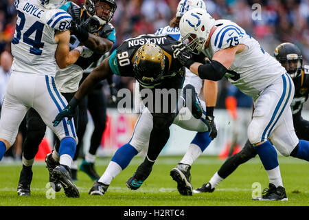 Jacksonville, FL, USA. 10th Dec, 2017. Jacksonville Jaguars defensive  tackle Malik Jackson (97) during the NFL football game between the Seattle  Seahawks and the Jacksonville Jaguars. Jacksonville defeated Seattle 30-24  at EverBank