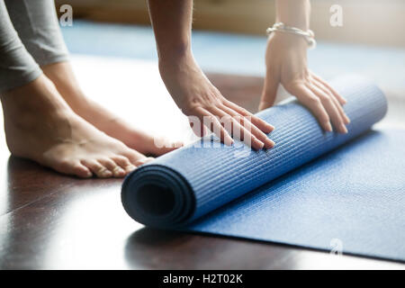 Yoga training concept Stock Photo