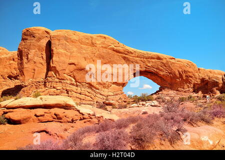 North Window in Arches National Park, Utah, USA Stock Photo