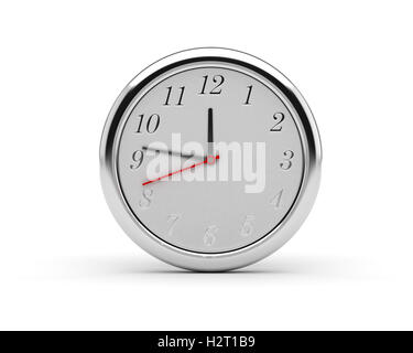 Round Wall Clock Stock Photo