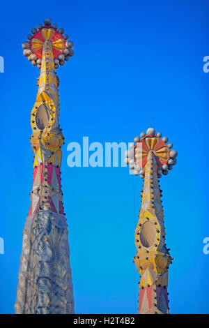 Sagrada Familia towers, Barcelona, Catalonia, Spain Stock Photo