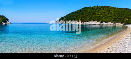 Filiatro beach at Ithaca island Greece Stock Photo