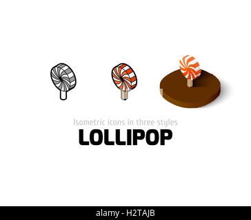 Lollipot icon in different style Stock Vector