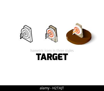 Target icon in different style Stock Vector