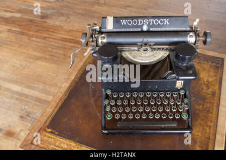 Antique Typewriter, Vintage typewriter, old typewriter Stock Photo