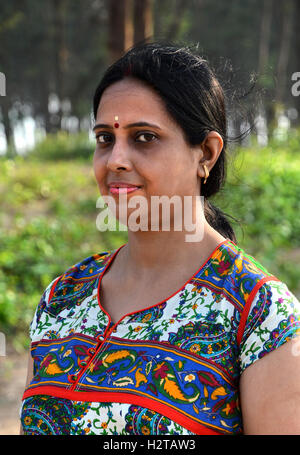 Indian beautiful woman portrait. Stock Photo