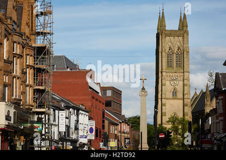 Bolton Parish Church Lancashire   town centre landmark Church religion religious architecture building exterior faith historical Stock Photo