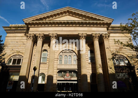 Bolton Market hall exterior Columbus   Bolton Market Hall listed building architecture Greater Manchester  Market Place Shopping Stock Photo
