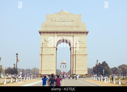 Delhi, India, november 31, 2011: Gate against Stock Photo