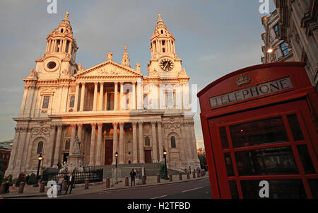 St Pauls Cathedral London in the evening Stock Photo