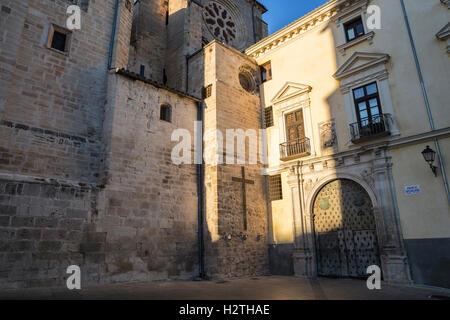 The Episcopal Palace of Cuenca, is located next to the Cathedral, Cuenca, Spain Stock Photo