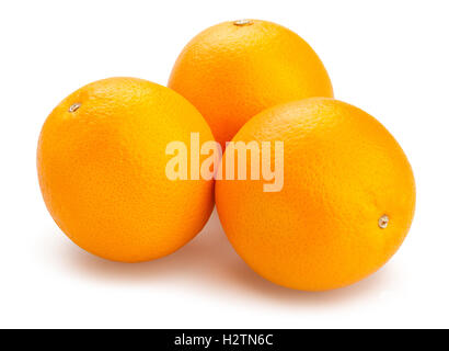 oranges isolated Stock Photo
