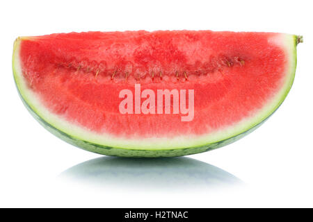 Watermelon slice fruit summer isolated on a white background Stock Photo