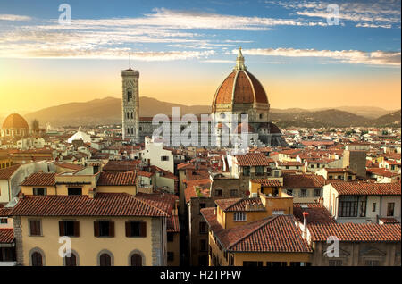 Magnificent basilica of Santa Maria del Fiore in Florence, Italy Stock Photo