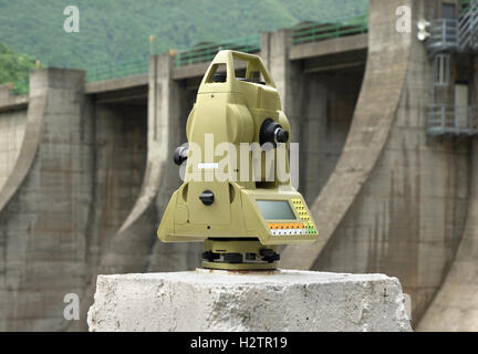 Geodetic Instrument Geodetic angle and distance measuring instrument total station Stock ...