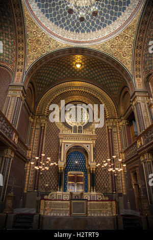 Interior of the Spanish Synagogue also the Jewish Museum Stock Photo