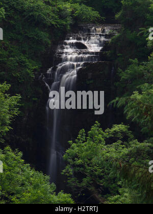 Eas a' Chrannaig or Glenashdale Falls, Whiting Bay, Isle of Arran, N.Ayrshire, Scotland Stock Photo