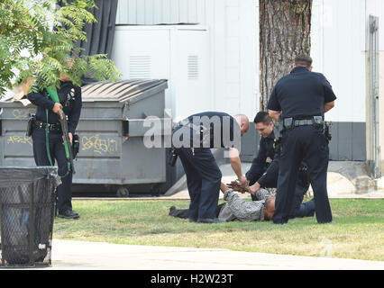 LAPD officers make a felony arrest in Studio City after which the ...