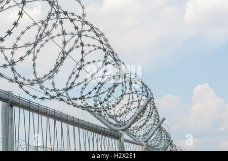 cyclone fence Stock Photo