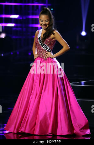 The 2016 Miss Teen USA Preliminary Competition at The Venetian Resort and Casino  Featuring: Miss Teen Minnesota Sophia Primozich Where: Las Vegas, Nevada, United States When: 30 Jul 2016 Stock Photo