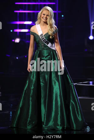 The 2016 Miss Teen USA Preliminary Competition at The Venetian Resort and Casino  Featuring: Miss Teen Oregon Mikaela Bruer Where: Las Vegas, Nevada, United States When: 30 Jul 2016 Stock Photo