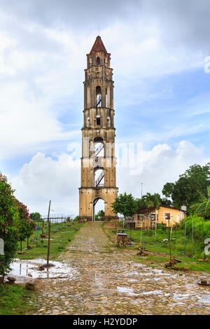 Manaca Iznaga sugar estate tower, Valle de los Ingenios, Valley of the Sugar Mills UNESCO site, Trinidad, Cuba Stock Photo