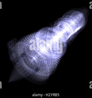 X-ray concept jet engine Stock Photo