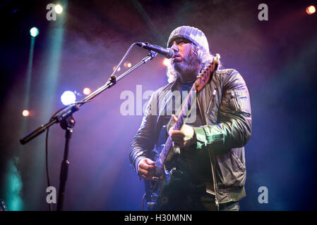 Manchester, UK. 24th September 2016. Badly Drawn Boy performs on the main stage at The British Sound Project 2016, 24/09/2016 ©  Stock Photo
