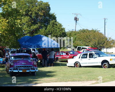 Car Show at Flag Pole Hill Stock Photo