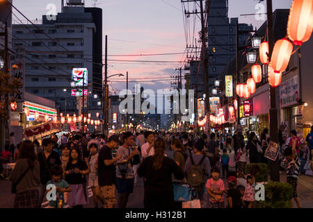 2nd October, 2016. Dokan Matsuri Festival is held, Isehara, Kanagawa, Japan. This festival comes from Dokan Ota ( 1432 - 1486) . He is famous for his  contribution for construction of Edo Castle.  He was assassinated the place now Isehara City. Many people enjoy festival. This day is the most crowded day for Isehara City. World Discovery/Alamy Live News Stock Photo