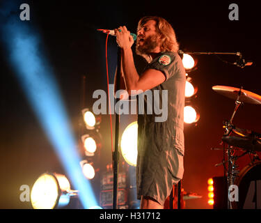 WEST PALM BEACH, FL - OCTOBER 02: Awolnation performs at The Perfect Vodka Amphitheater on October 2, 2016 in West Palm Beach Florida. Credit: mpi04/MediaPunch Stock Photo