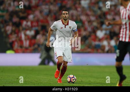 Bilbao, Spain. 24th Sep, 2016. Vicente Iborra (Sevilla) Football/Soccer : Spanish 'La Liga Santander' match between Athletic de Bilbao 3-1 Sevilla FC at the San Mames stadium in Bilbao, Spain . © Mutsu Kawamori/AFLO/Alamy Live News Stock Photo