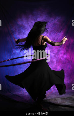 Hula Hoop Dancer Stock Photo