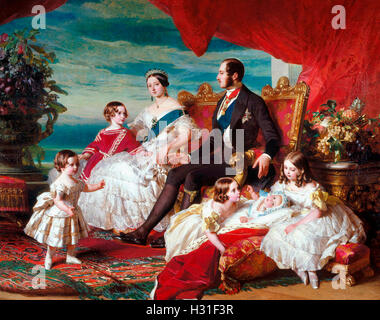 Family of Queen Victoria - 1846. Franz Xaver Winterhalter Stock Photo