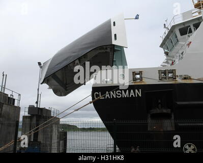 Calmac ferry Clansman docked Oban Scotland  July 2013 Stock Photo