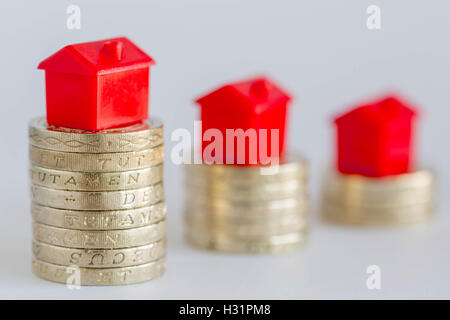 Concept image depicting housing/property markets. Stock Photo