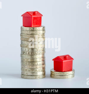 Concept image depicting housing/property markets. Stock Photo