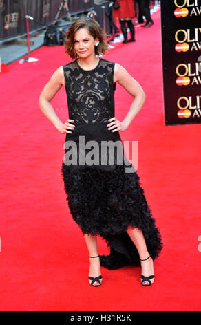 Ruth Wilson at the  Olivier Awards at The es Royal Opera House on April 13, 2014 in London, England. Stock Photo