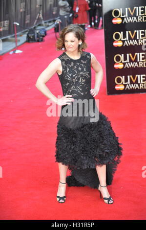 Ruth Wilson at the  Olivier Awards at The es Royal Opera House on April 13, 2014 in London, England. Stock Photo