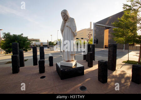 'Jesus Wept' Statue at the Oklahoma City Bombing Memorial Stock Photo
